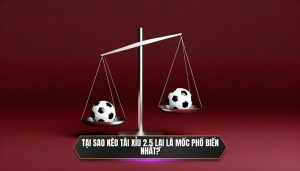 Tại sao kèo Tài Xỉu 2.5 lại là mốc phổ biến